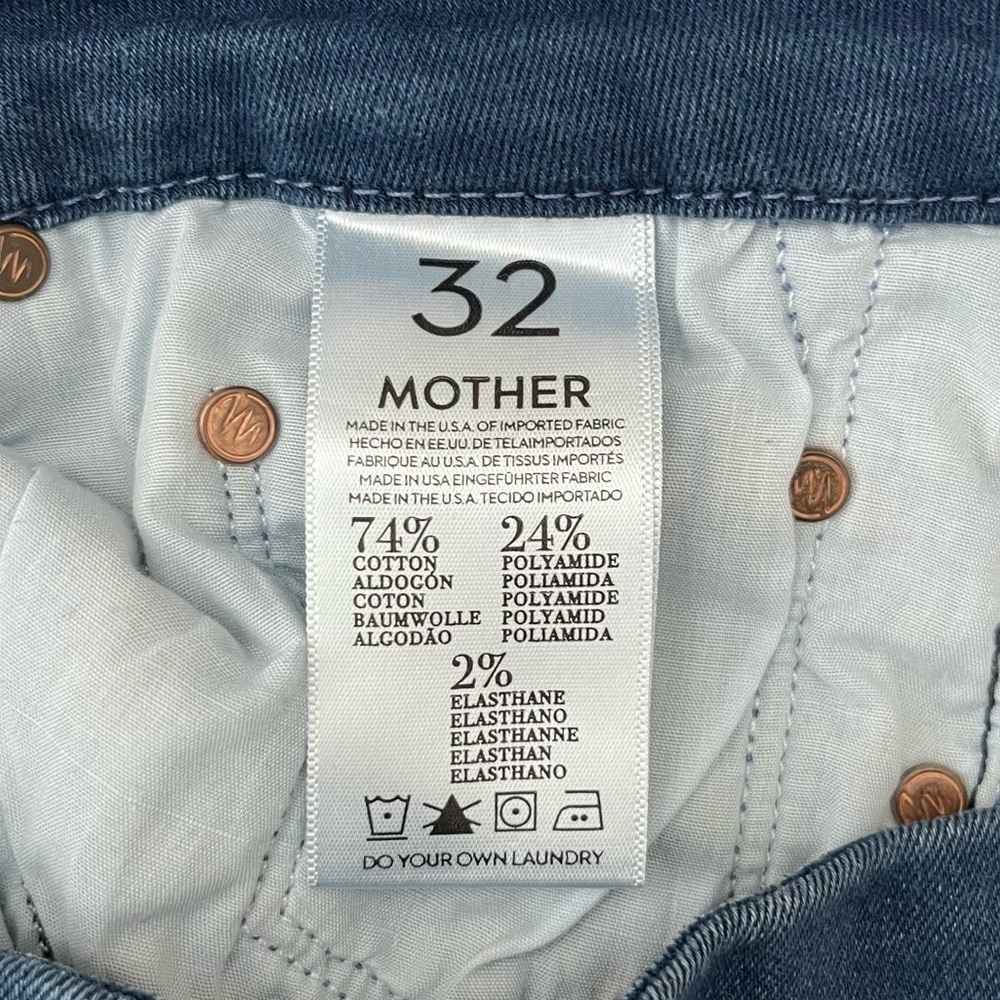 MOTHER The Looker High-Rise Skinny Jeans Untouched Wash Size 30 - Picture 13 of 17